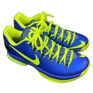 Nike KD v 5 Elite Superhero Size 7 Hyper Blue Volt 585386-400 CLEAN